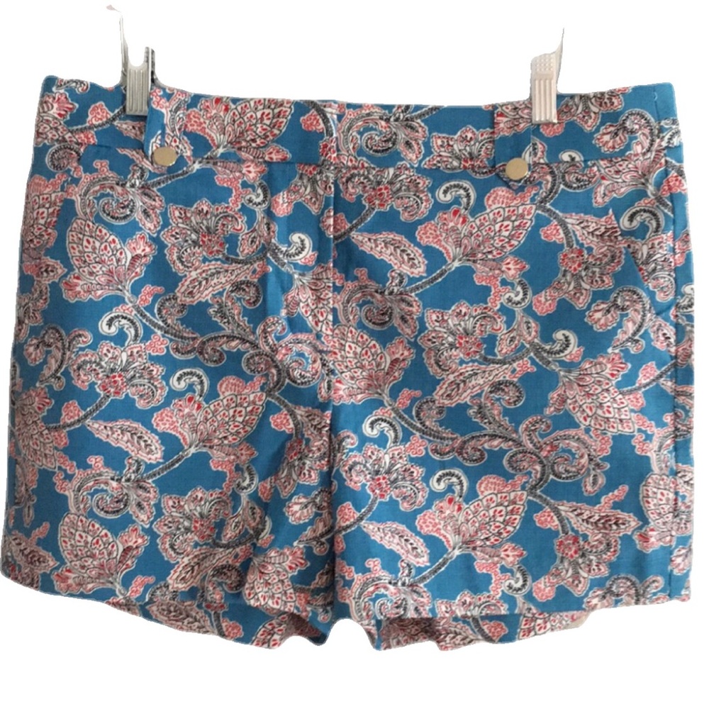 NWT, Loft, Paisley Chino Shorts, Sz 10, 4”Inseam